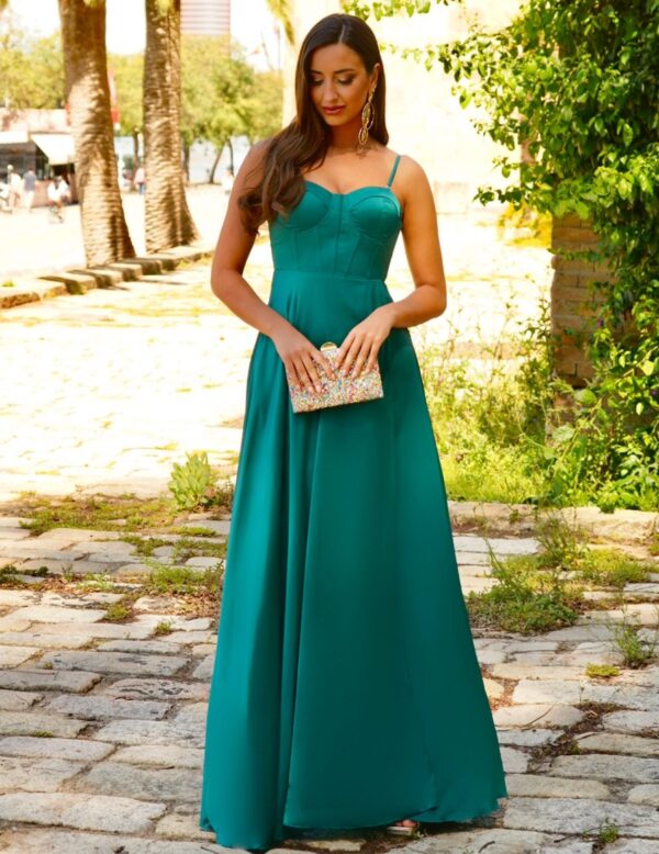Feversave Vestido Begona Verde Esmeralda  Vestidos - Imagen 4