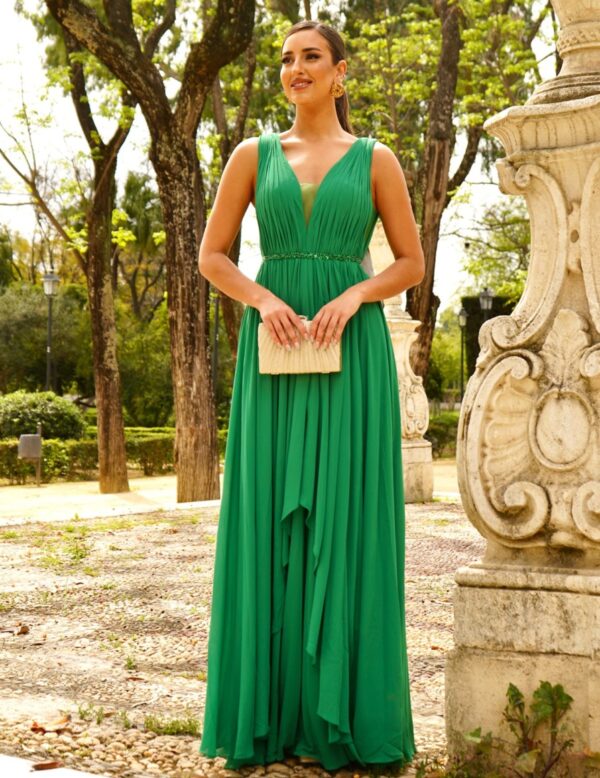 Feversave Vestido Camelia Verde  Vestidos
